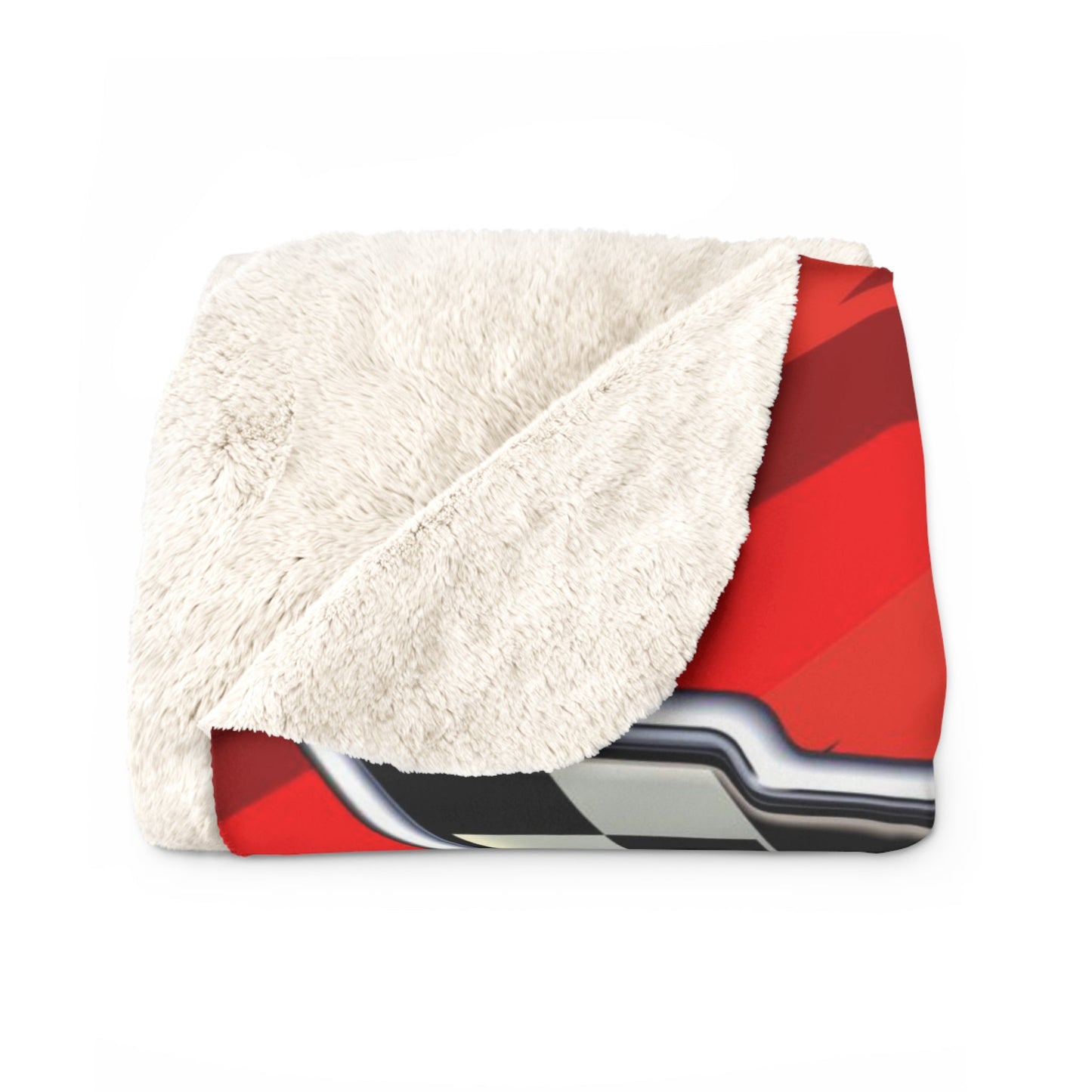 C6 Corvette Racing Decorative Diagonal Pattern Sherpa Blanket - FREE SHIPPING