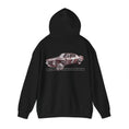 Load image into Gallery viewer, Hoodie featuring a vintage 1973 Camaro graphic with "Born in the Muscle Car Era" printed on a black background.