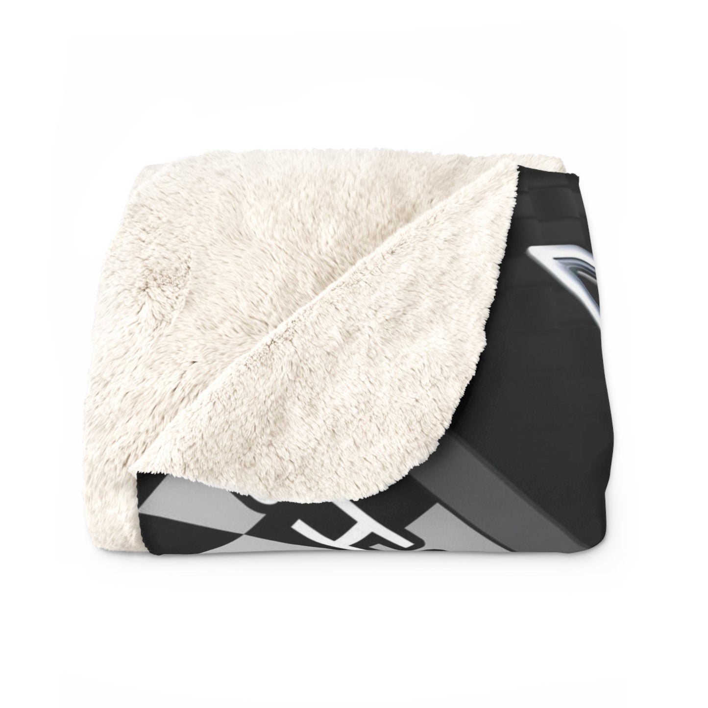 C6 Corvette Checkered Flag Racing Decorative Sherpa Blanket - FREE SHIPPING