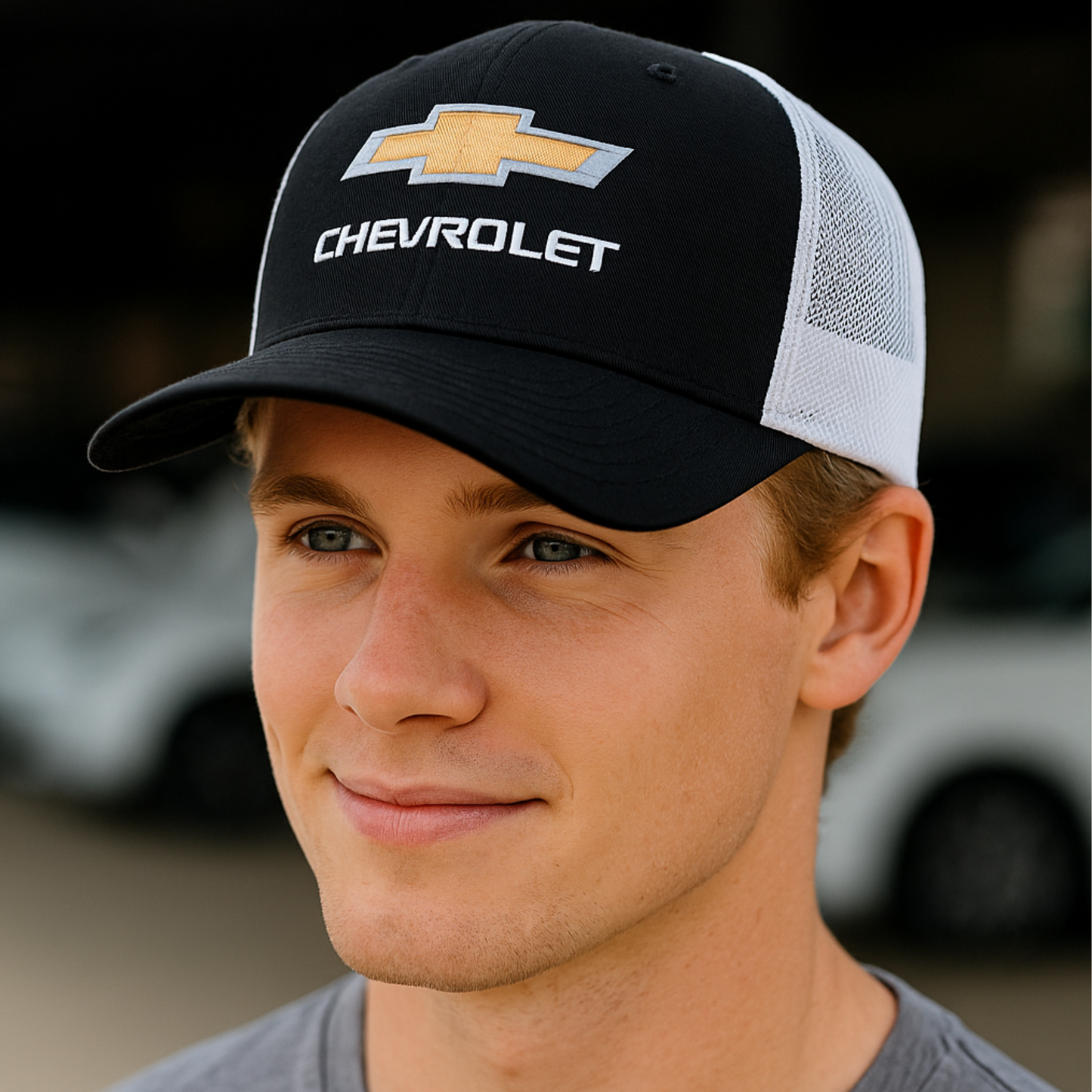 Chevrolet Gold Bowtie Retro Trucker Cap