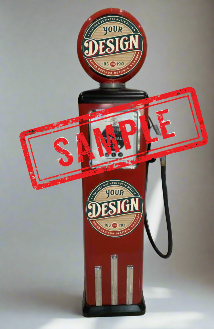 Custom Made 100 KG Petrol Pump Replica - YOUR OWN DESIGN - Great For Your Business or Home Garage Decor