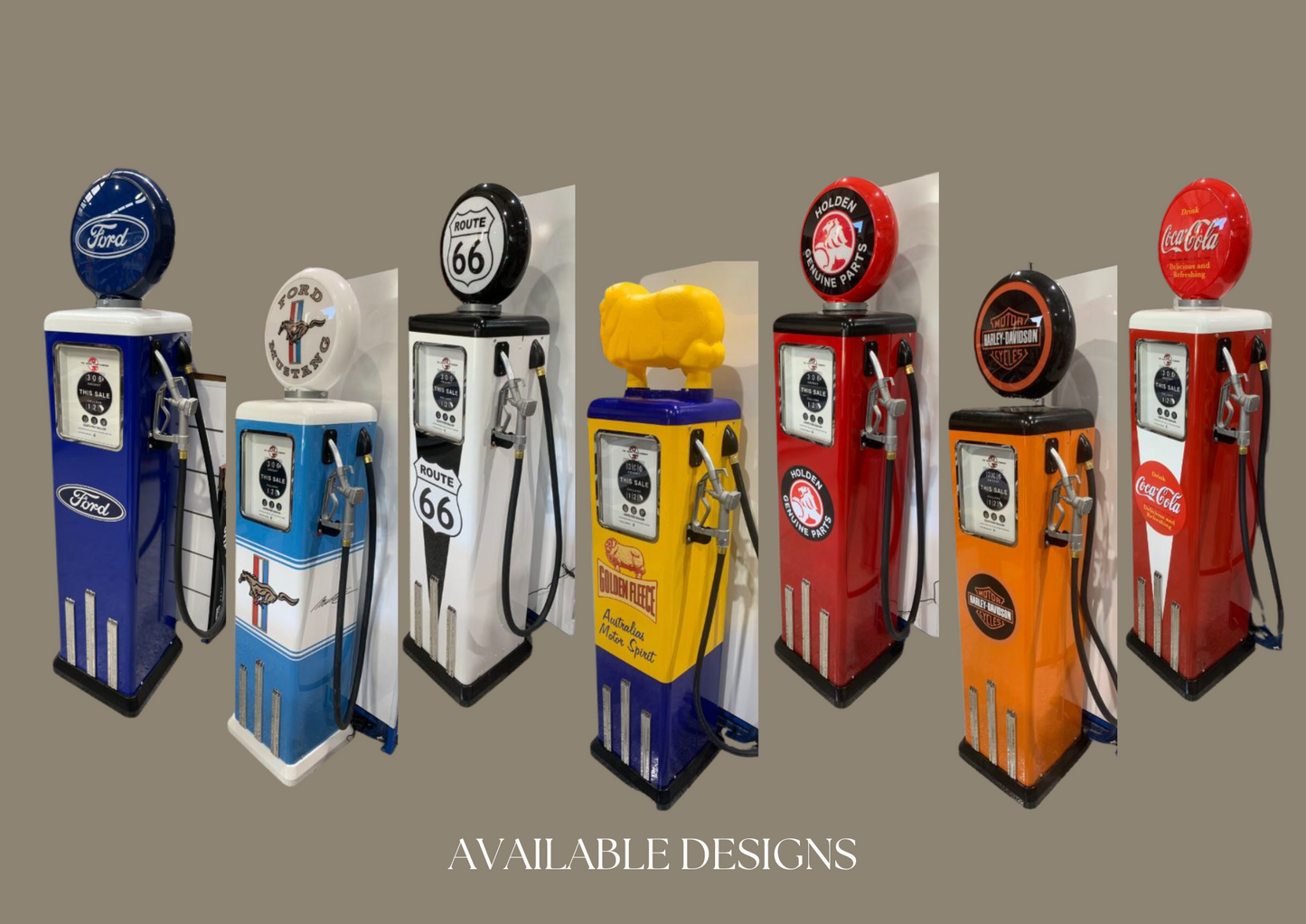 Custom Made 100 KG Petrol Pump Replica - YOUR OWN DESIGN - Great For Your Business or Home Garage Decor