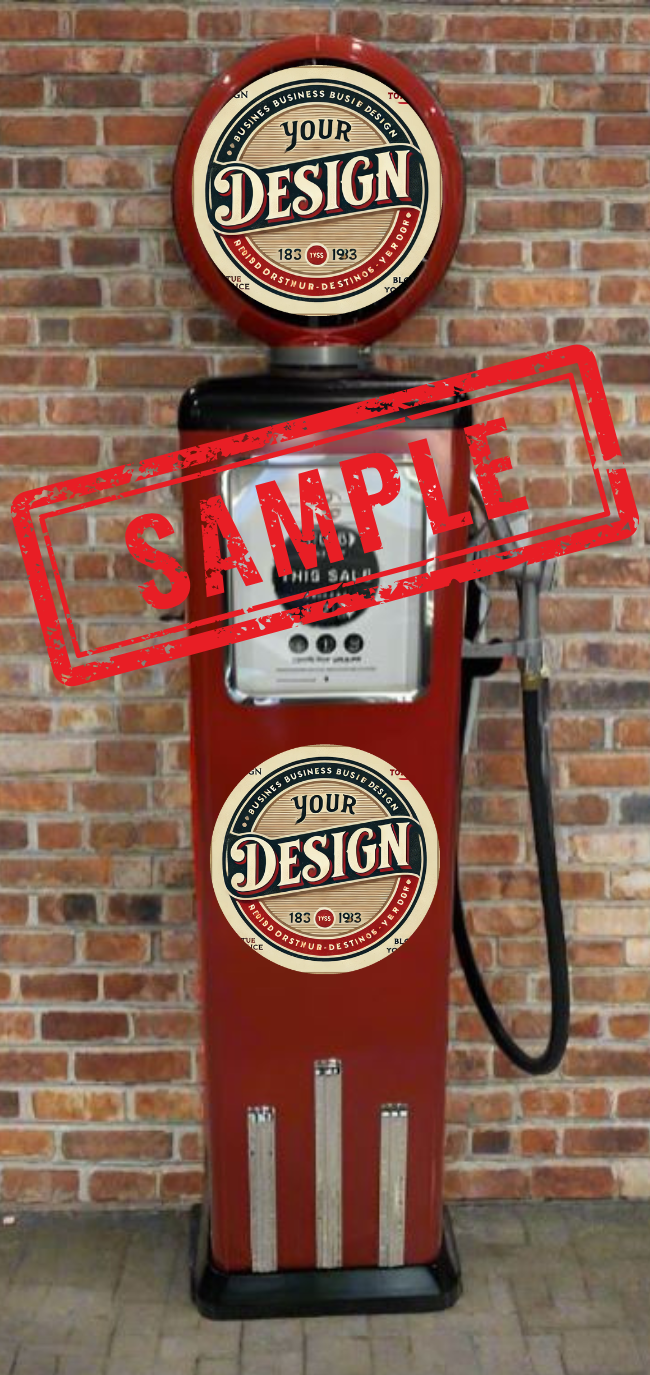 Custom Made 100 KG Petrol Pump Replica - YOUR OWN DESIGN - Great For Your Business or Home Garage Decor