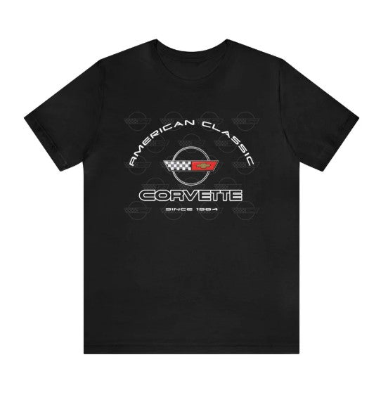 Corvette C4 Arch Flag Short Sleeve T-shirt, perfect for the Corvette Fan