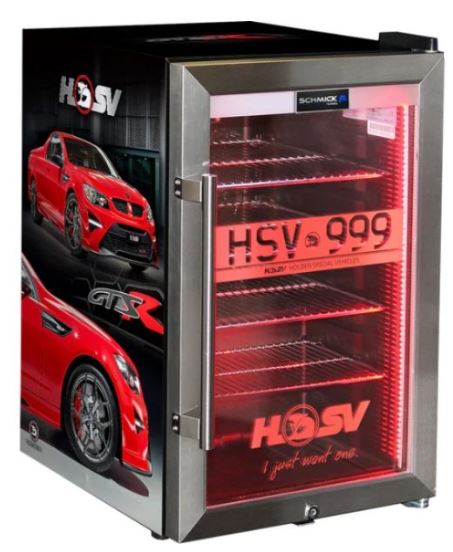 Holden HSV GTSR Maloo Branded 70 Litre Light Up Bar Fridge - Add Your Own Number Plate - FREE SHIPPING IN AUSTRALIA
