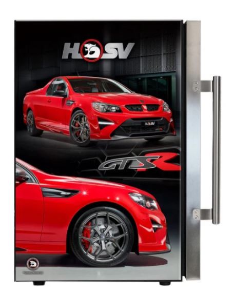 Holden HSV GTSR Maloo Branded 70 Litre Light Up Bar Fridge - Add Your Own Number Plate - FREE SHIPPING IN AUSTRALIA