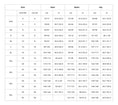 Load image into Gallery viewer, Size chart for women's clothing by Robbie Farr Motorsport, displaying bust, waist, and hip measurements in cm and inches for sizes XXS to 5XL.