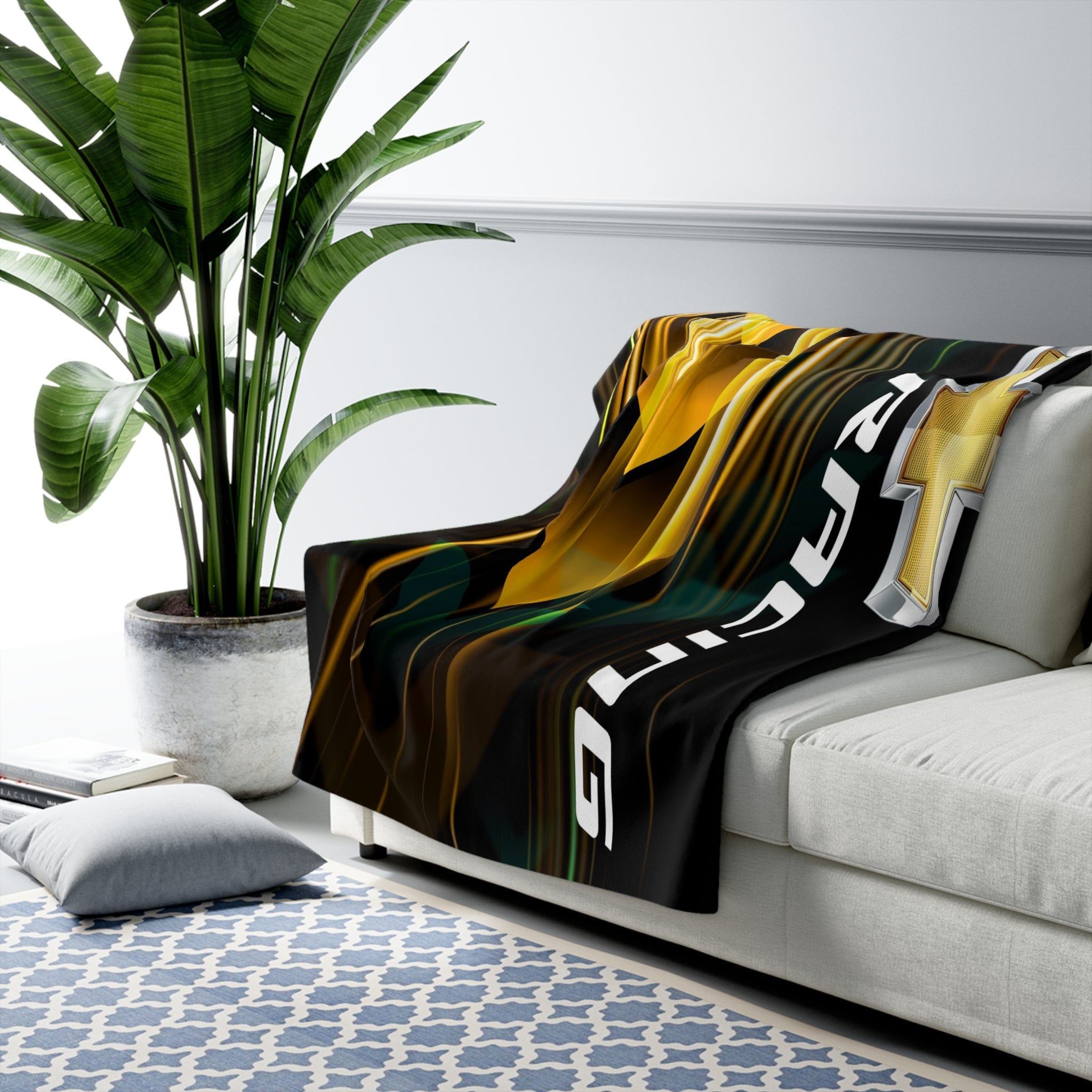 GM racing arrows Decorative Sherpa Blanket