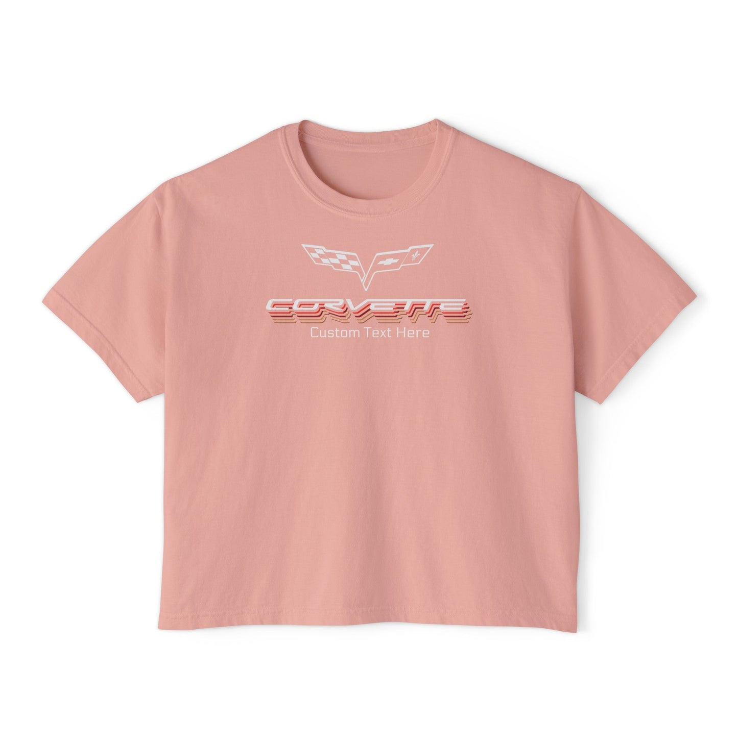 Personalize your C6 Corvette Women's Cotton Boxy Tee in Multiple Colors