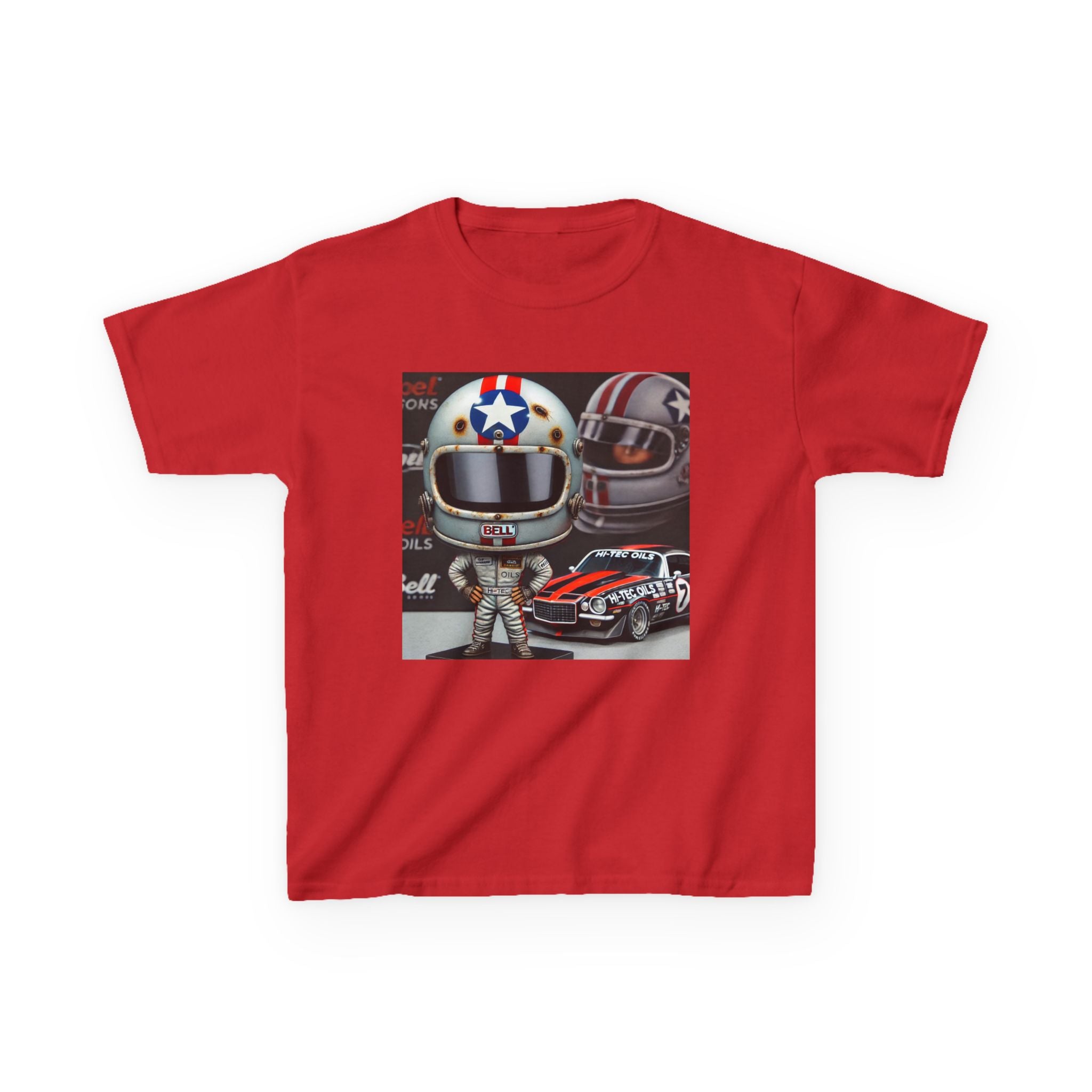 Robbie Farr Retro Helmet Kids Heavy Cotton™ Tee