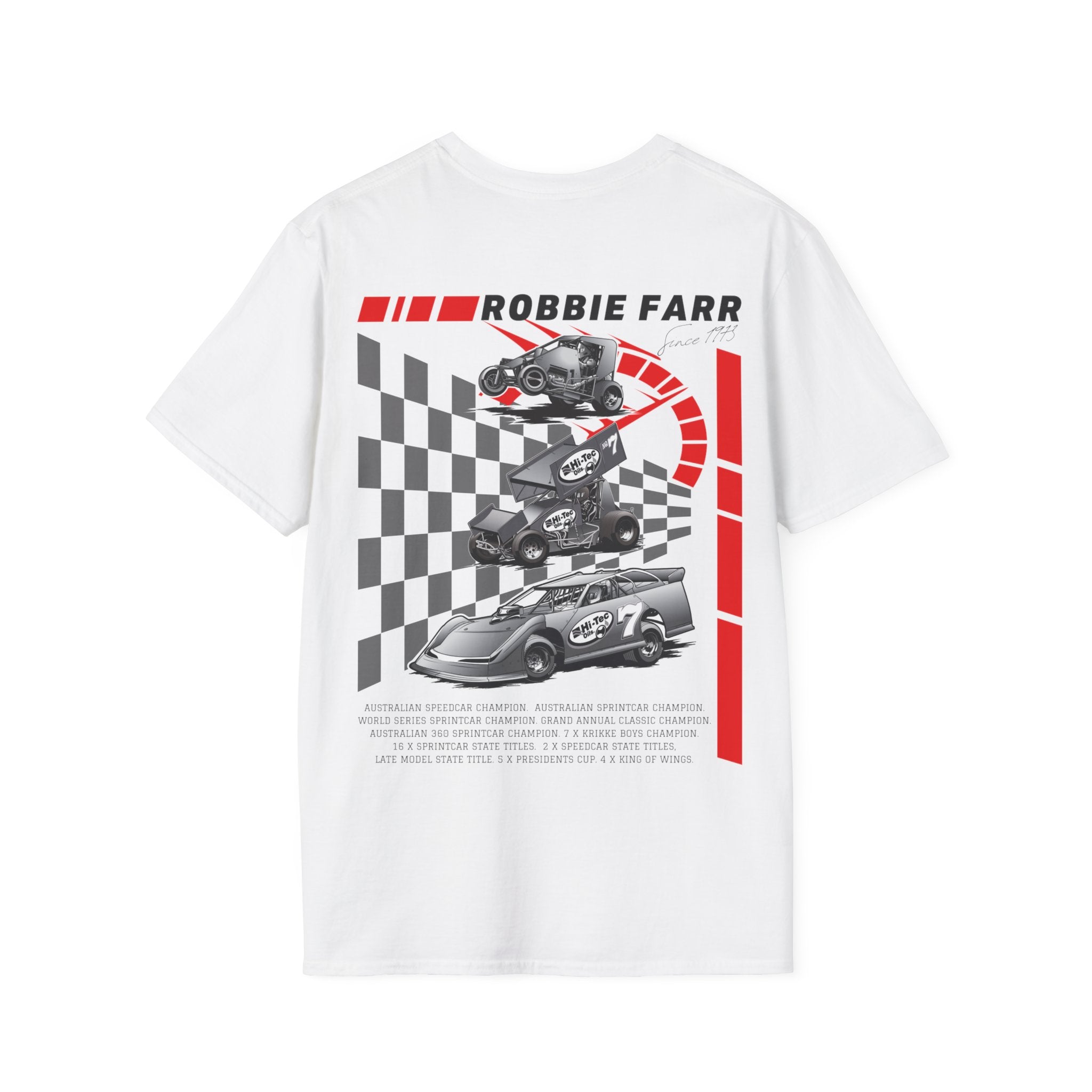 Robbie Farr Speedway History T-Shirt (Limited Edition)
