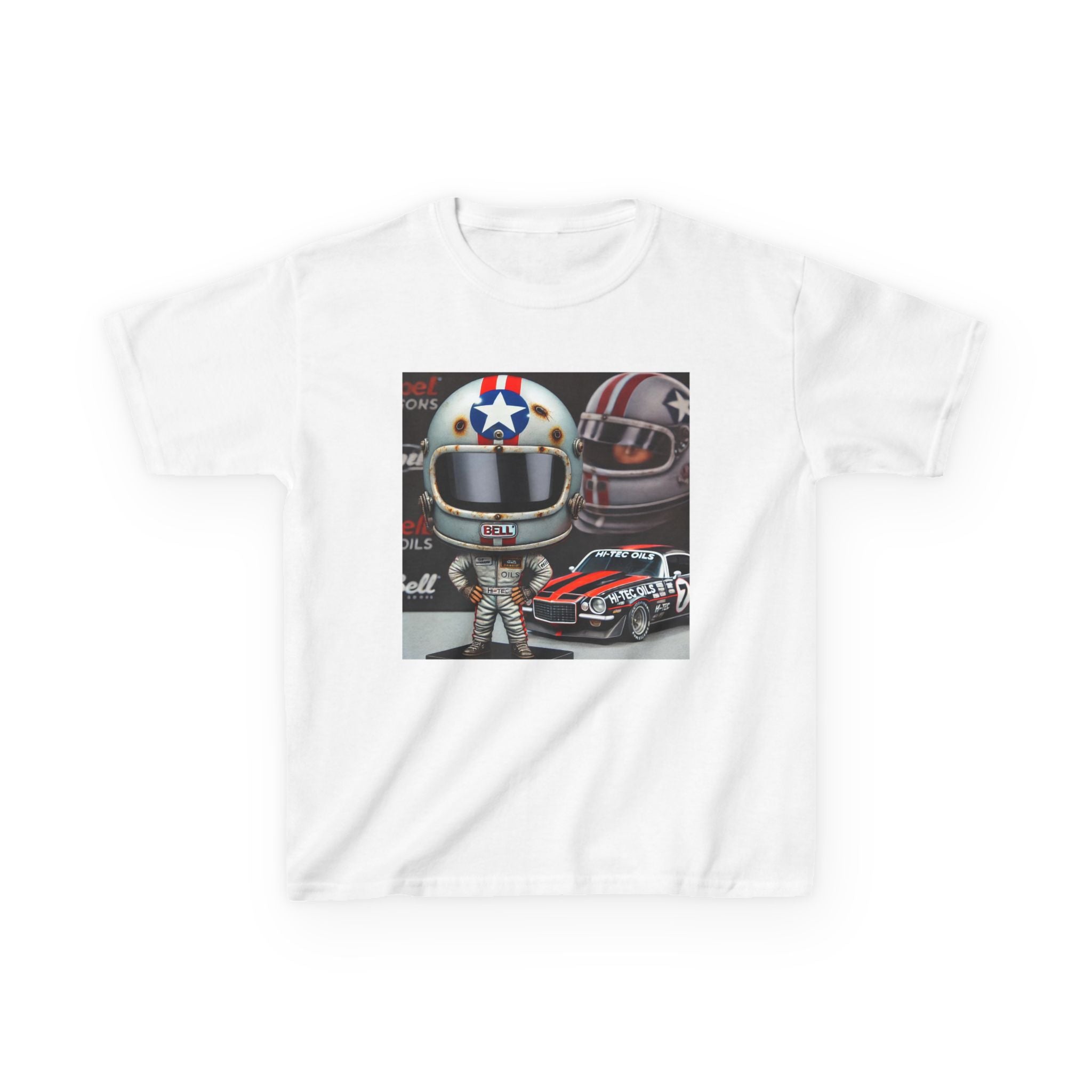 Robbie Farr Retro Helmet Kids Heavy Cotton™ Tee