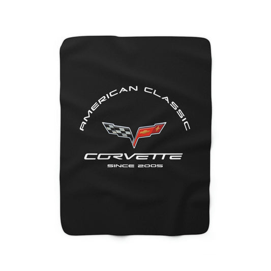 C6 Corvette Super Soft Sherpa Fleece Blanket - FREE SHIPPING