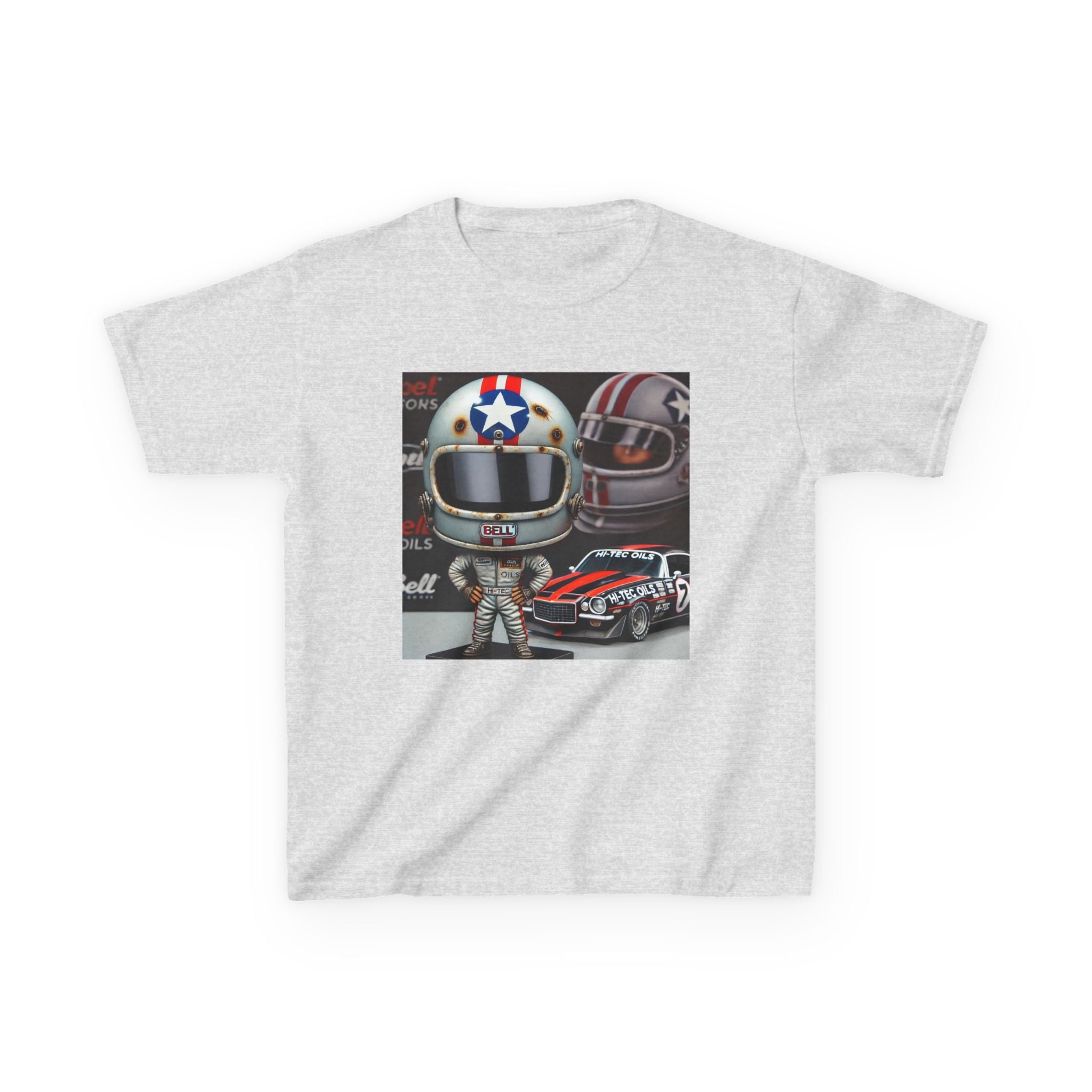 Robbie Farr Retro Helmet Kids Heavy Cotton™ Tee