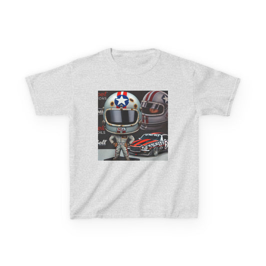 Robbie Farr Retro Helmet Kids Heavy Cotton™ Tee
