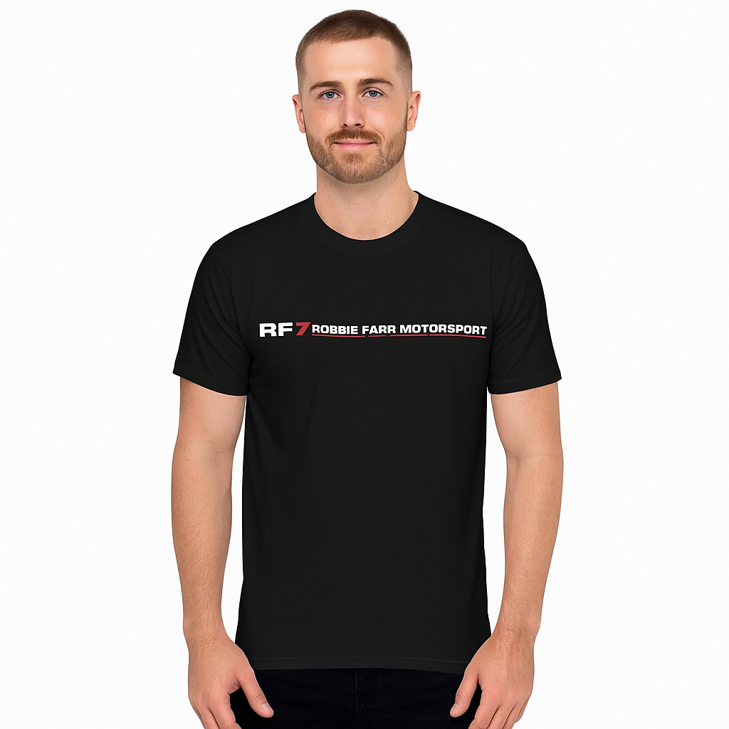 Robbie Farr Speedway History T-Shirt - available in Charcoal and Black