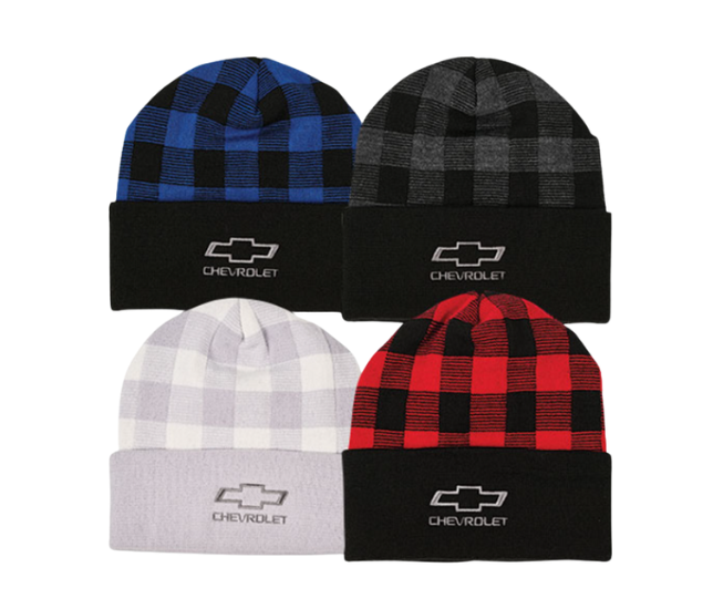 Chevrolet Bowtie Plaid Beanie