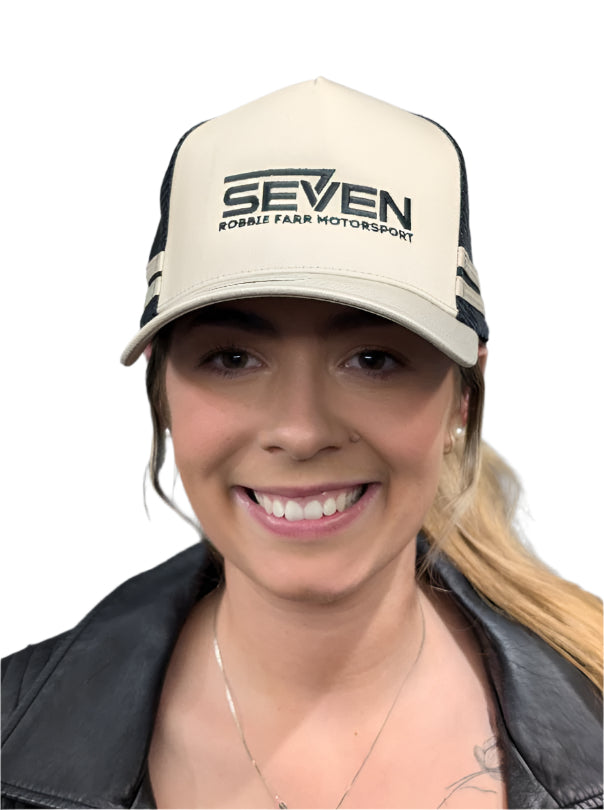 SEVEN Robbie Farr Motorsport Trucker - Beige/Black